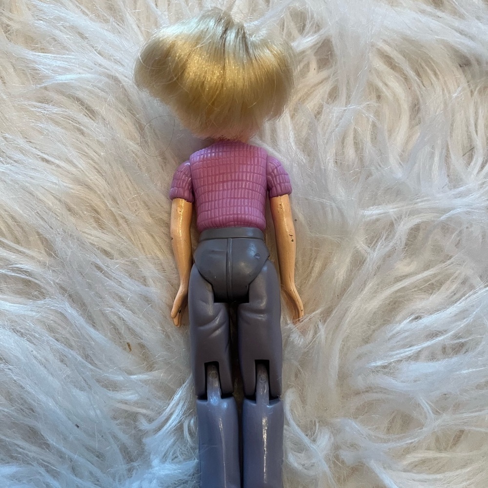 Fisher Price Loving Family blonde hair MOM Mother Doll Figure purple pink top - Picture 2 of 2